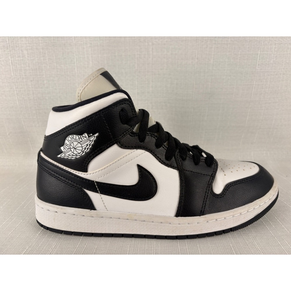 Nike Air Jordan 1 Mid Panda Black White Womens Sneakers DV0991-101 Size 9‎